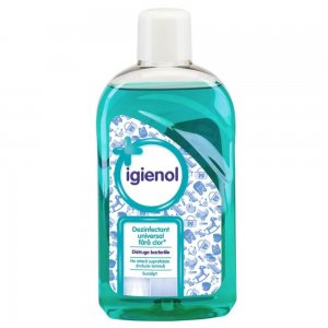 Dezinfectant Universal fara Clor Igienol Eucalipt, 1L, Dezinfectant Universal, Igienol Solutie Dezinfectanta Universala, Lichid Dezinfectant pentru Suprafete, Bidon Dezinfectant, Solutie Dezinfectanta Lichida, Solutie Lichida Dezinfectanta