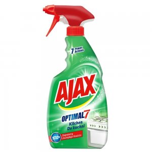 Solutie Spray AJAX Optimal 7 pentru Bucatarie, 600 ml, Detergent cu Pulverizator pentru Multi Suprafete, Detergent Ajax pentru Bucatarie, Solutie pentru Multisuprafete, Detergent Degresant pentru Bucatarie, Solutii si Produse de Curatenie