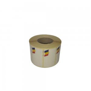 Etichete Neimprimante in Rola, Model Tricolor, 58X32 mm, 1000 Etc/Rola, Autocolant Semilucios, Etichete pe Rola, Etichete Autocolante, Etichete Doua Randuri, Etichete Semilucioase, Etichete Termice 