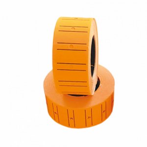 Set 12 Role de 600 Etichete Drepte Ecada, Portocaliu, Rola Etichete Pret, Rola Etichete, Etichete Pret, Etichete Drepte, Etichete Drepte Pret, Etichete de Pret Portocalii, Role Etichete pentru Pret, Etichete pentru Pret