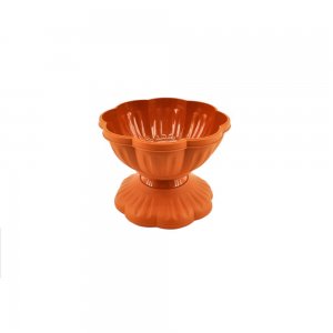 Ghiveci cu Picior Sterk, 20x14.5 cm, Maro Deschis, Plastic, Ghiveci, Ghiveci cu Piciorus, Ghiveci Flori, Ghiveci Pentru Flori, Ghiveci Color, Ghiveci Interior, Ghiveci Plastic, Ghiveci Cu Model Piciorus, Ghiveci Interior Flori