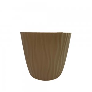 Ghiveci cu Model de Val Sahara, 23x20.5 cm, Maro Pal, Plastic, Separator Inclus, Ghiveci, Ghiveci cu Model, Ghiveci Flori, Ghiveci Pentru Flori, Ghiveci Color, Ghiveci Interior, Ghiveci Plastic, Ghiveci Cu Model de Val, Ghiveci Interior Flori