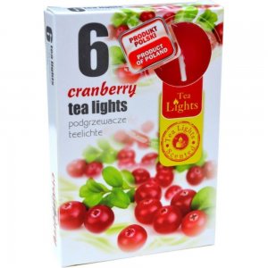  Lumanari Pastile Parfumate cu Merisoare, 6 Buc/Set, Timp de Ardere 4.5 h, Lumanare Parfumata, Lumanari Parfumate  pentru Camera, Lumanari Parfumate Decorative