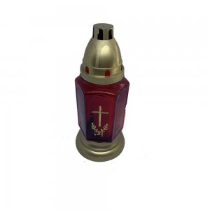 Candela de Sticla Rosie cu Capac, Model cu Cruce, Forma Hexagonala, 25 Ore Ardere, Candela cu Model pentru Ocazii, Candela Rosie Simpla, Candela Cu Capac, Candela cu Fitil Candela de Sticla Rosie cu Capac, Model cu Cruce, Forma Hexagonala, 25 Ore Ardere, Candela cu Model pentru Ocazii, Candela Rosie Simpla, Candela Cu Capac, Candela cu Fitil