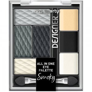 Paleta de Farduri MISS SPORTY Designer All in One Palette Smoky, 200 Smoky Designer, 9.5 g, Farduri pentru Pleoape, Farduri de Ochi, Farduri pentru Ochi, Paleta Farduri pentru Pleoape, Paleta Farduri de Ochi, Farduri de Ochi Negru