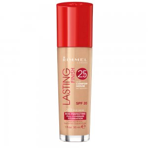 Fond de Ten Rimmel Lasting Finish 25h, 203 True Beige, 30 ml, Fond de Ten cu Acoperire, Fond de Ten cu Acoperire Mare, Fond de Ten Rezistent, Fond de Ten Zilnic, Fond de Ten Rimmel London, Fond de Ten Lasting Finish, Fond de Ten pentru Fata