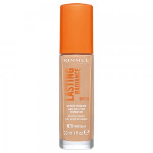 Fond de Ten Rimmel Lasting Radiance, 070 Porcelain, 30 ml, Fond de Ten cu Acoperire, Fond de Ten cu Acoperire Medie, Fond de Ten Rezistent, Fond de Ten Zilnic, Fond de Ten Rimmel London, Fond de Ten Hidratant
