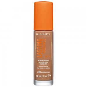 Fond de Ten Rimmel Lasting Radiance, 400 Natural Beige, 30 ml, Fond de Ten cu Acoperire, Fond de Ten cu Acoperire Medie, Fond de Ten Rezistent, Fond de Ten Zilnic, Fond de Ten Rimmel London, Fond de Ten Hidratant