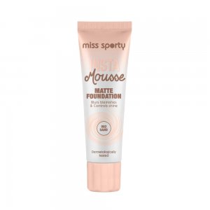 Fond de Ten Miss Sporty, Insta Mousse Matte, 002 Sand, 30 ml, Fond pentru Ten, Fonduri de Ten, Fond de Ten Mat