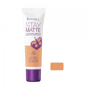 Fond de Ten RIMMEL LONDON Stay Matte, 300 Sand, 30 ml, Fond de Ten Matifiant, Fond de Ten cu Acoperire Medie, Fond de Ten Rezistent, Fond de Ten Micsorare Pori, Fond de Ten Rimmel London, Fond de Ten Spuma, Fond de Ten pentru Fata