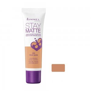 Fond de Ten RIMMEL LONDON Stay Matte, 303 True Nude, 30 ml, Fond de Ten Matifiant, Fond de Ten cu Acoperire Medie, Fond de Ten Rezistent, Fond de Ten Micsorare Pori, Fond de Ten Rimmel London, Fond de Ten Spuma, Fond de Ten pentru Fata