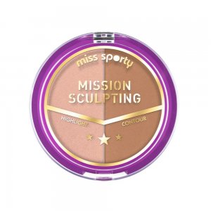 Pudra de Conturare Miss Sporty, Mission Sculpting, 002 Dark, 9 g, Pudra Conturare Miss Sporty, Pudra Conturare 002