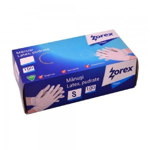 Set 100 Manusi din Latex Pudrate Zorex Clasic, Marime S, Culoare Alba, Manusi de Unica Folosinta, Manusi pentru Examinare, Manusi pentru Catering, Manusi Chirurgicale Set 100 Manusi din Latex Pudrate Zorex Clasic, Marime S, Culoare Alba, Manusi de Unica Folosinta, Manusi pentru Examinare, Manusi pentru Catering, Manusi Chirurgicale
