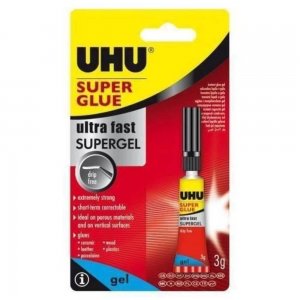 Adeziv Super Glue Uhu Ultra Fast Super Gel, 3 g, Blister, Lipici Super Glue, Gel Adeziv, Geluri Adezive, Adeziv Super Glue, Super Glue, Lipici Transparent, Lipiciuri, Adeziv Transparent pentru Suprafete Multiple, Lipici Lichid, Tuburi de Adeziv