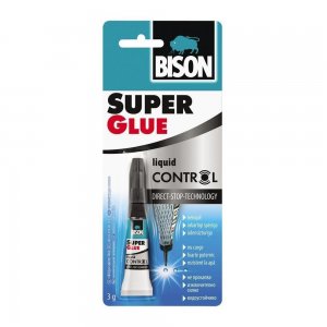 Super Glue BISON Liquid Control, 3 g, Adeziv Lichid, Lipici Universal, Lipici Super Glue, Lipici Puternic, Lipici Plastic, Adeziv Metal, Lipici Multisuprafete