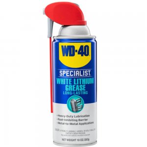 Vaselina pe Baza de Litiu WD-40 400 ml, Smart Straw White Lithium, Spray cu Vaselina, Solutie pe Baza de Vaselina, Solutie Lubrifianta cu Vaselina, Vaselina pentru Lubrifiere, Vaselina Lubrifianta pe Baza de Litiu