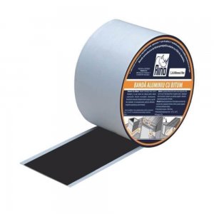 Banda Etansare din Aluminiu cu Bitum RINO, 1.2x200mm x 10m, Banda Etansare Aluminiu cu Bitum, Banda din Aluminiu pentru Etansare, Banda pentru Etansare, Banda din Aluminiu cu Bitum pentru Etansare