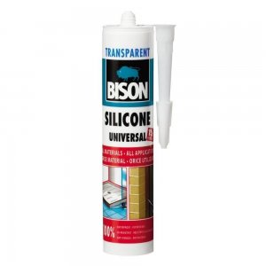 Silicon Universal Bison, 280 ml, Transaparent, Mastic Etansare Universal, Bison Silicone Universal, Silicon Transparent, Mastic Etanseizant Universal, Silicon Bison, Silicon Etansare Rosturi Fisuri si Imbinari, Silicon de Culoare Transparenta