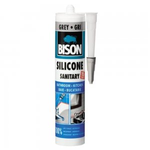 Silicon Sanitar Bison, Gri, 280 ml, Etanseizant Siliconic, Silicon Etanseizant, Etanseizant Siliconic Sanitar, Etanseizant Sanitar, Silicon Etanseizant Sanitar, Silicon Tehnic, Tub Silicon Sanitar, Tub Silicon Etanseizant, Silicon Sanitar Baie