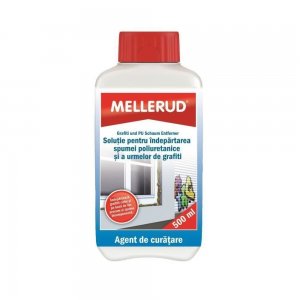 Solutie Curatare Spuma Poliuretanica si Grafiti Mellerud, 500 ml, Solutie Curatare Spuma Poliuretanica, Detergent Curatare Spuma Poliuretanica, Solutie Curatare Grafiti, Detergent Curatare Grafiti