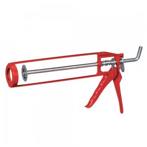 Pistol Metalic pentru Silicon, pentru Cartuse de 310 ml, Functie de Oprire, Pistol Tub Silicon, Pistol Spuma Silicon, Pistol Tub Adeziv, Pistol Tub Materiale de Constructie, Pistol pentru Tuburi de Adezivi, Pistol pentru Tuburi de Silicon