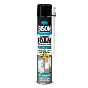 Spuma Poliuretanica pentru Polistiren Bison, 750 ml, Adhesive Foam, Spuma pentru Polistiren, Spuma Adeziva Polistiren, Spuma Poliuretanica Polistiren, Spuma Poliuretanica Adeziva Polistiren, Spuma Polistiren, Adeziv Polistiren