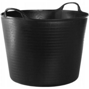 Galeata Flexibila, Capacitate 55 L, Culoare Negru,  Galeata Flexibila Neagra, Galeata pentru Transport, Galeata cu Maner,  Galeata Transport 55L, Galeata pentru Constructii