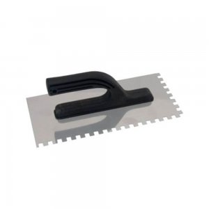 Gletiera cu Dinti Inox Sentosa G14 Z10, 270x128 mm, Sentosa Gletiera cu Dinti pentru Tencuit, Gletiere Zimtate, Gletiera cu Dinti pentru Gresie si Faianta, Gletiere Zimtate pentru Zugravit, Unelte de Zugravit, Unelte Zidarie si Tencuit