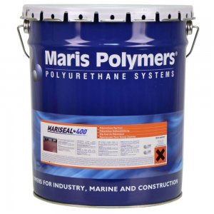 Vopsea Acoperire Membrane Hidroizolante MARIS POLYMERS 5 Kg,  Mariseal 400, Vopsea Poliuretanica Alifatica, Alb, Vopsea pentru Membrana Hidroizolanta, Vopsea de Acoperire pentru Invelisuri Hidroizolnate, Vopsea Poliuretanica pentru Membrane Hidroizolante