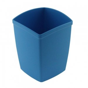 Suport Instrumente de Scris ECADA, Dimensiuni 7.7x7.5x9.2 cm, Plastic, Albastru, Suport pentru Pixuri, Suport pentru Pensule, Suport pentru Creioane, Suport pentru Markere, Suport Pixuri Birou, Organizator Pixuri, Suport Instrumente de Scris Birou