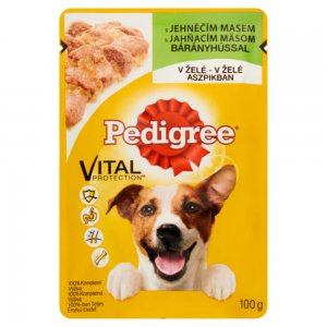 Plic Hrana Umeda pentru Caini PEDIGREE Vital, Miel, 100 g, Hrana cu Miel pentru Caine, Conserva de Carne de Miel, Carne de Miel pentru Catei, Hrana la Plic pentru Caini, Plic de Miel pentru Catei Pedigree, Hrama Umeda pentru Caini cu Carne de Miel