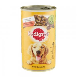 Conserva Hrana Umeda pentru Caini PEDIGREE, Vita, 1.2 kg, Hrana cu Vita pentru Caine, Conserva de Carne de Vita, Carne de Vita pentru Caini, Hrana la Conserva pentru Catei, Hrana Umeda pentru Caini, Conserva Pedigree cu Vita pentru Caini