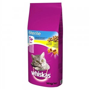 Hrana Uscata cu Pui pentru Pisici WHISKAS Sterile, 14 Kg, Granule pentru Pisici Sterilizate, Bobite pentru Pisici Sterilizate, Hrana Pisici, Whiskas Hrana Uscata pentru Pisici Adulte Sterilizate, Whiskas Crochete pentru Pisici Castrate Hrana Uscata cu Pui pentru Pisici WHISKAS Sterile, 14 Kg, Granule pentru Pisici Sterilizate, Bobite pentru Pisici Sterilizate, Hrana Pisici, Whiskas Hrana Uscata pentru Pisici Adulte Sterilizate, Whiskas Crochete pentru Pisici Castrate