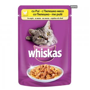 Plic Hrana Umeda pentru Pisici WHISKAS Casserole, Carne de Pui, 100 g, Hrana Pisici, Hrana Umeda Pisici, Hrana de Pui pentru Pisici, Hrana Umeda de Pui, Hrana pentru Pisici Whiskas, Plic Hrana pentru Pisici, Plic Macare Umeda pentru Feline