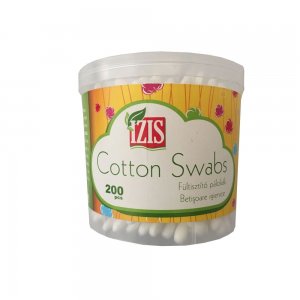 Betisoare pentru Urechi IZIS din Bumbac, 200 Buc/Set, Albe, Betisoare Cosmetice, Betisoare pentru Urechi, Betisoare Igiena Urechi, Betisoare din Bumbac pentru Urechi, Betisoare Curatare Urechi, Articole de Igiena