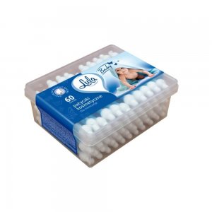 Betisoare Urechi Lula pentru Copii, 60 Buc/Set, Bumbac Natural, Culoare Albastra, Betisoare pentru Urechi, Betisoare Igiena Urechi, Betisoare din Bumbac pentru Urechi, Betisoare de Urechi pentru Bebelusi, Betisoare de Urechi cu Opritori