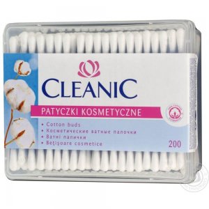 Betisoare de Urechi CLEANIC, Bumbac, 200 Buc/Set, Betisoare de Urechi Cleanic, Betisoare pentru Urechi, Betisoare Igiena, Betisoare Cosmetice