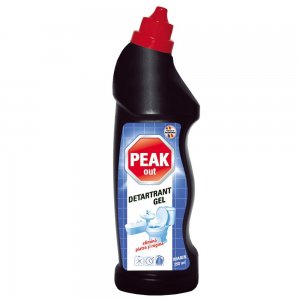 Gel Detartrant Peak Out pentru WC, Parfum Marin, 750 ml, Gel Detartrant pentru WC, Gel Detartrant Peak pentru WC, Gel Detartrant cu Parfum Marin, Gel Detartrant pentru WC cu Parfum Marin