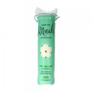 Dischete Demachiante Home Spa Rituals CLEANIC, 100 Buc/Set, Dischete din Bumbac, Dischete Demachiante, Discuri Demachiante, Dischete Cosmetice, Dischete pentru Fata