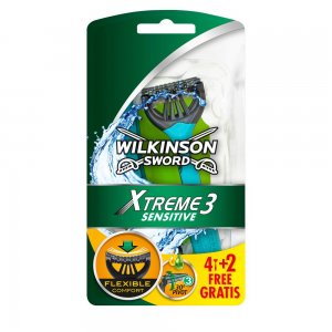 Set 4+2 Aparate de Ras Wilkinson Xtreme 3 Sensitive cu 3 Lame, Lame de Barbierit, Lame pentru Ras, Aparat pentru Ras, Aparat pentru Barbierit, Aparat Wilkinson pentru Ras, Bicuri pentru Barbierit, Biguri de Ras Set 4+2 Aparate de Ras Wilkinson Xtreme 3 Sensitive cu 3 Lame, Lame de Barbierit, Lame pentru Ras, Aparat pentru Ras, Aparat pentru Barbierit, Aparat Wilkinson pentru Ras, Bicuri pentru Barbierit, Biguri de Ras