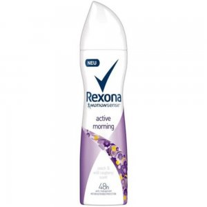 Deodorant Spray REXONA Active Morning, 150 ml, Protectie 48h, Parfum de Piersici si Zmeura, Deodorante, Deodorante Spray, Deodorant Rexona, Deodorant Rexona Spray, Deodorant Antiperspirant, Deodorant Femei, Deodorante Femei, Antiperspirant Femei