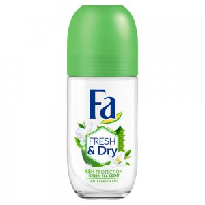Deodorant Roll On FA, Ceai Verde, 50 ml, 48 h Protectie, Formula Vegana, Deodorant Fa Fresh & Dry Green Tea, Deodorant Parfum de Ceai Verde, Deodorant Roll On pentru Femei, Deodorant Parfumat, Deodorante Femei, Deodorant Antiperspirant Fa