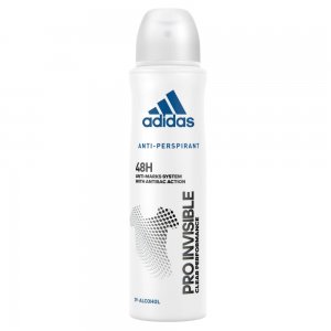 Spray Deodorant Adidas Pro Invisible, 150 ml, Pentru Femei, Deodorant Spray, Spray Antiperspirant, Spray Adidas, Deodorant Antiperspirant, Deodorant Adidas