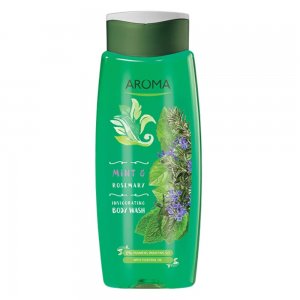 Gel de Dus AROMA Mint & Rosemary, 400 ml, Gel de Dus, Geluri de Dus, Gel de Dus AROMA, Gel de Dus pentru Corp, Gel de Dus Hidratant, Gel pentru Dus, Produse Ingrijire Corp, Cosmetica pentru Corp, Geluri de Dus Aroma