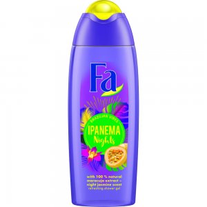 Gel de Dus FA Ipanema Nights, 250 ml, Parfum de Parfum de Iasomie si Maracuia, Formula Vegana, Gel de Dus FA, Gel de Dus cu Parfum, Gel de Dus Ipanema Nights, Gel de Dus Vegan, Gel de Dus Natural