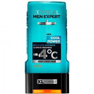 Gel de Dus LOREAL Men Expert Cool Power, 300 ml, Parfum de Menta, Gel de Dus pentru Barbati, Geluri Dus pentru Barbati, Geluri de Dus Loreal, Gel pentru Dus, Produse Ingrijire Corp, Produse Igiena Corp, Cosmetice pentru Corp