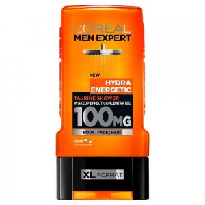 Gel de Dus LOREAL Men Expert Hydra Energetic, 300 ml, cu Taurina, Gel de Dus pentru Barbati, Geluri Dus pentru Barbati, Geluri de Dus Loreal, Gel pentru Dus, Produse Ingrijire Corp, Produse Igiena Corp, Cosmetice pentru Corp