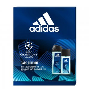 Set 2 Produse Adidas Dare Edition, Spray de Corp 75 ml, Gel de Dus 250 ml, Set Adidas, Gel de Dus Adidas, Spray de Corp Adidas, Set Cadou, Set Cadou Adidas