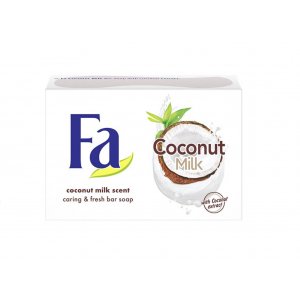 Sapun Solid FA Coconut Milk, Nuca de Cocos, 90 g, Sapun pentru Maini, Sapun Solid pentru Maini, Sapun pentru Piele Normala, Sapun Solid Hidratant, Sapun Solid pentru Curatare, Sapun Hidratant pentru Corp