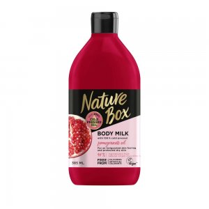 Lapte de Corp NATURE BOX Pomegranate Oil, 385 ml, Ulei Presat la Rece din Rodie, Lapte de Corp NATURE BOX, Lapte de Corp cu Extracte Naturale, Lapte de Corp Fara Parabeni, Lapte de Corp Hidratant, Lapte de Corp cu Ingrediente Naturale